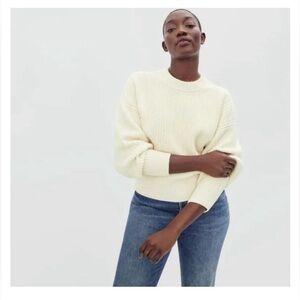 Everlane Texture Cotton Crew Medium EUC